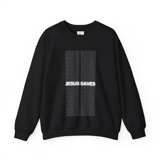 Unisex Jesus Saves Crewneck Sweatshirt